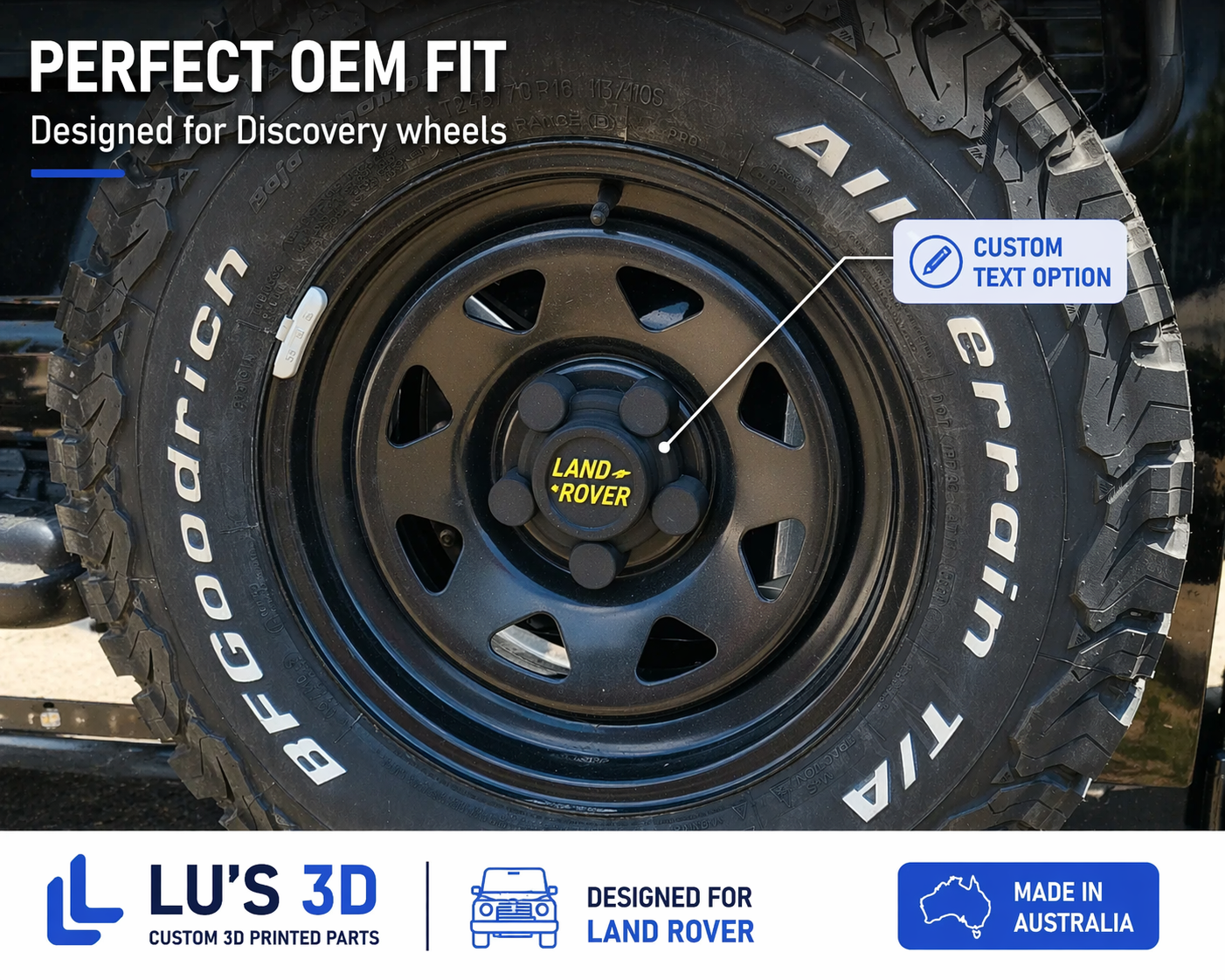 Discovery 2 Wheel Hub Caps Set