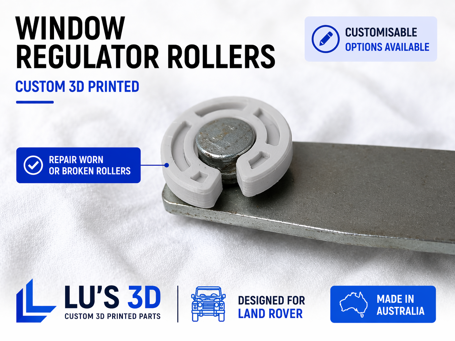 Discovery 1 & 2 Window Regulator Roller