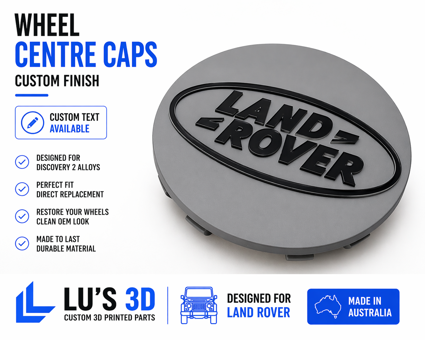 Discovery 2 OEM Alloy Centre Hub Caps
