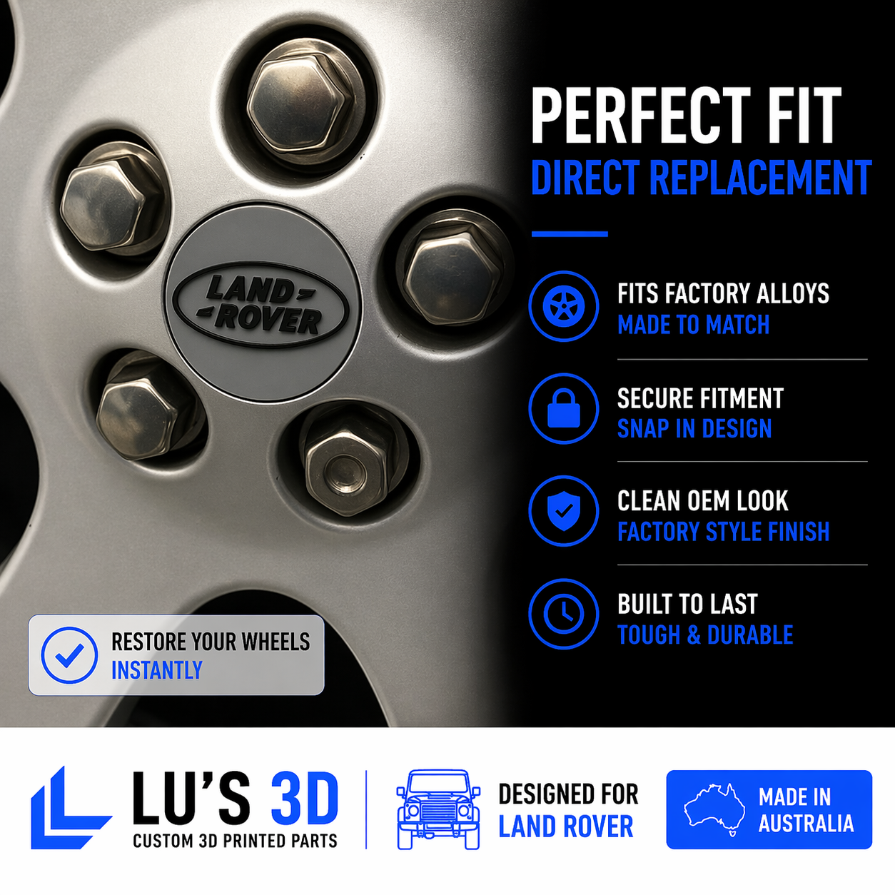 Discovery 2 OEM Alloy Centre Hub Caps