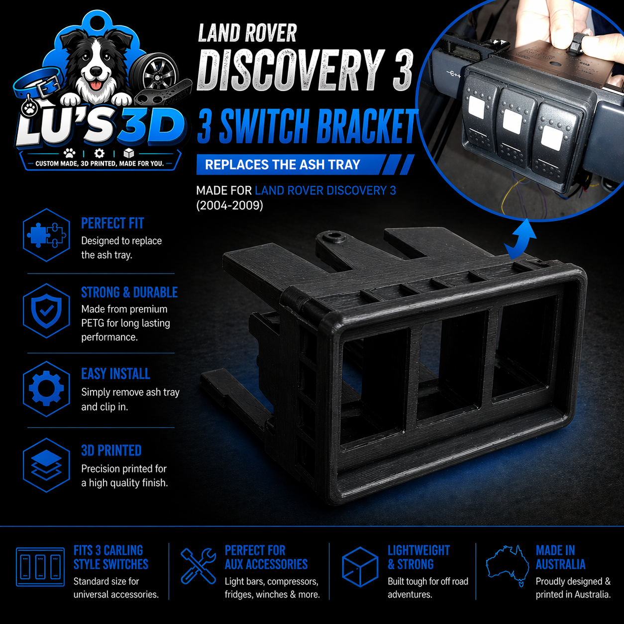 Discovery 3 Carling Switch Bracket