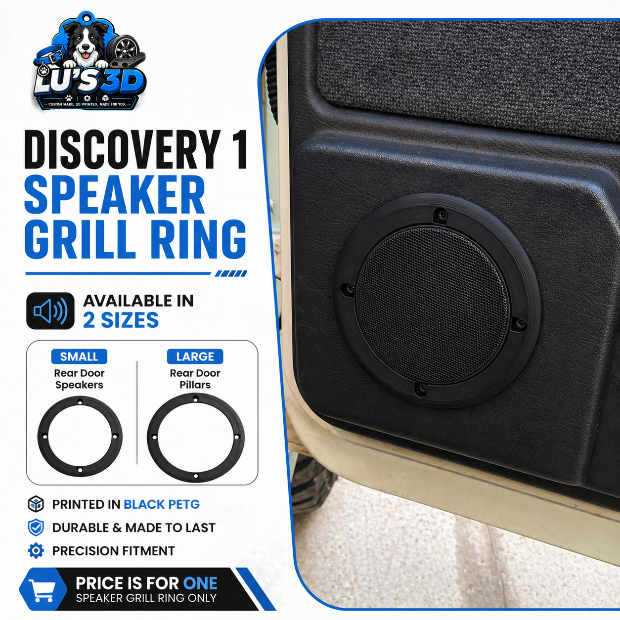 Discovery 1 Rear Speaker Grill Rings