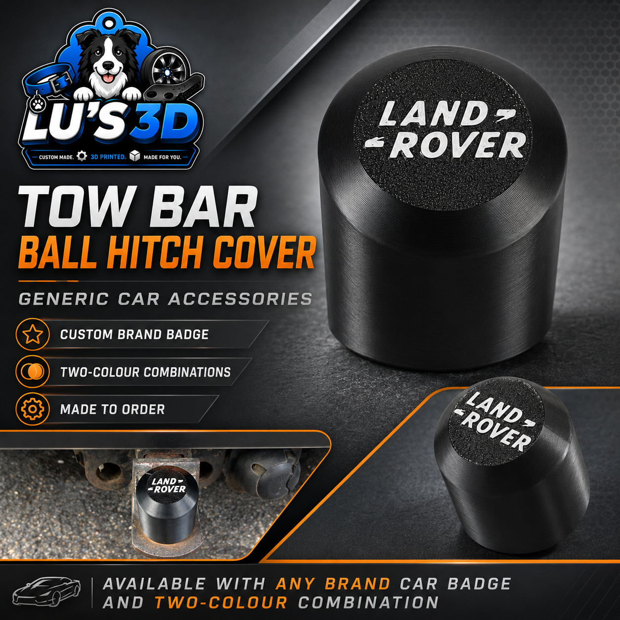 Custom Tow Bar Hitch Cover