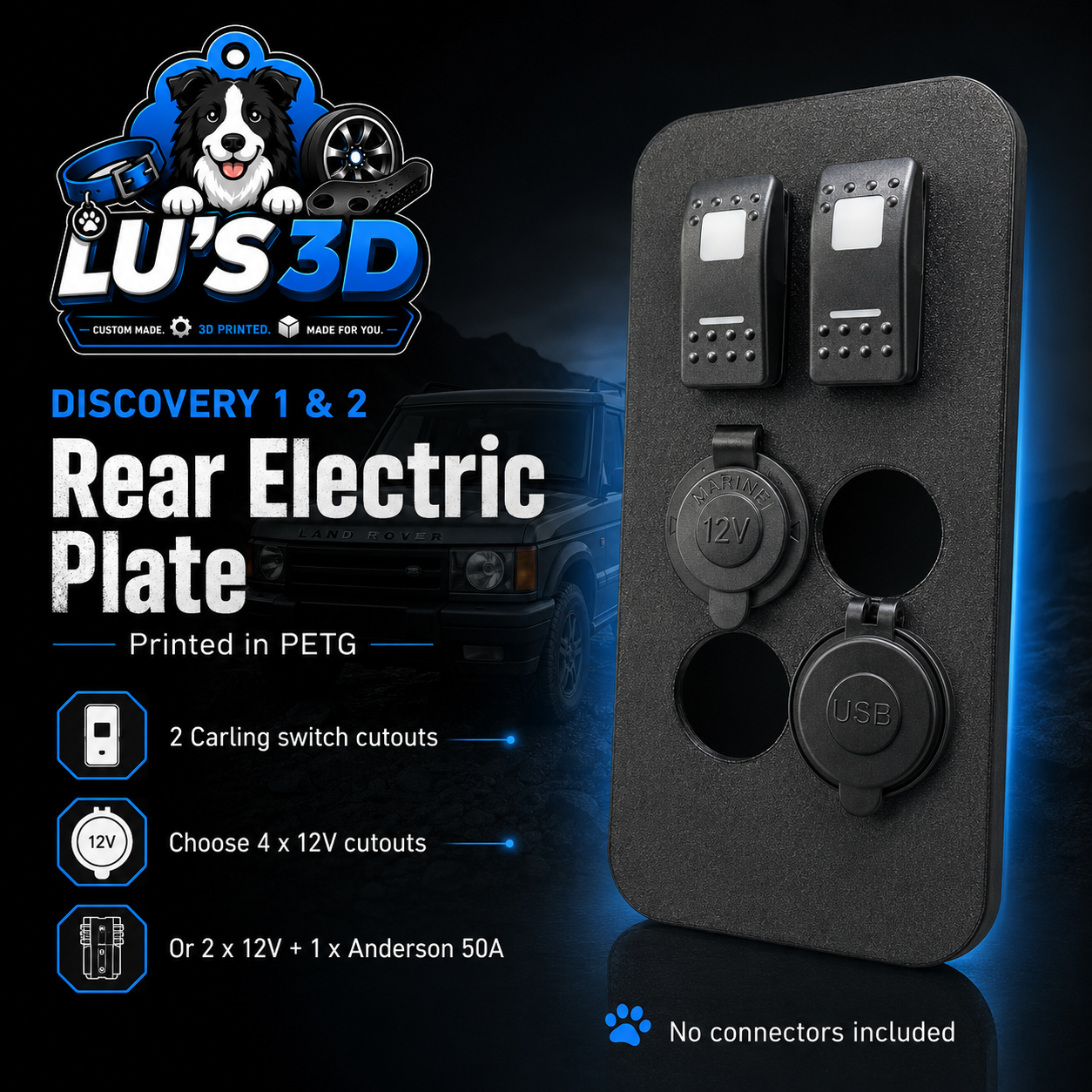 Discovery Rear Electrical Plate