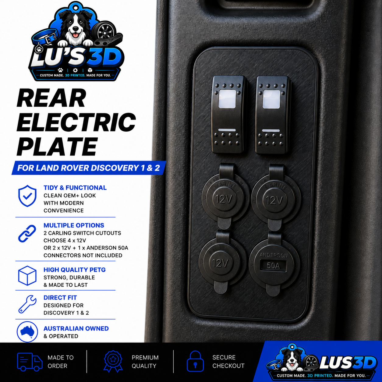 Discovery Rear Electrical Plate