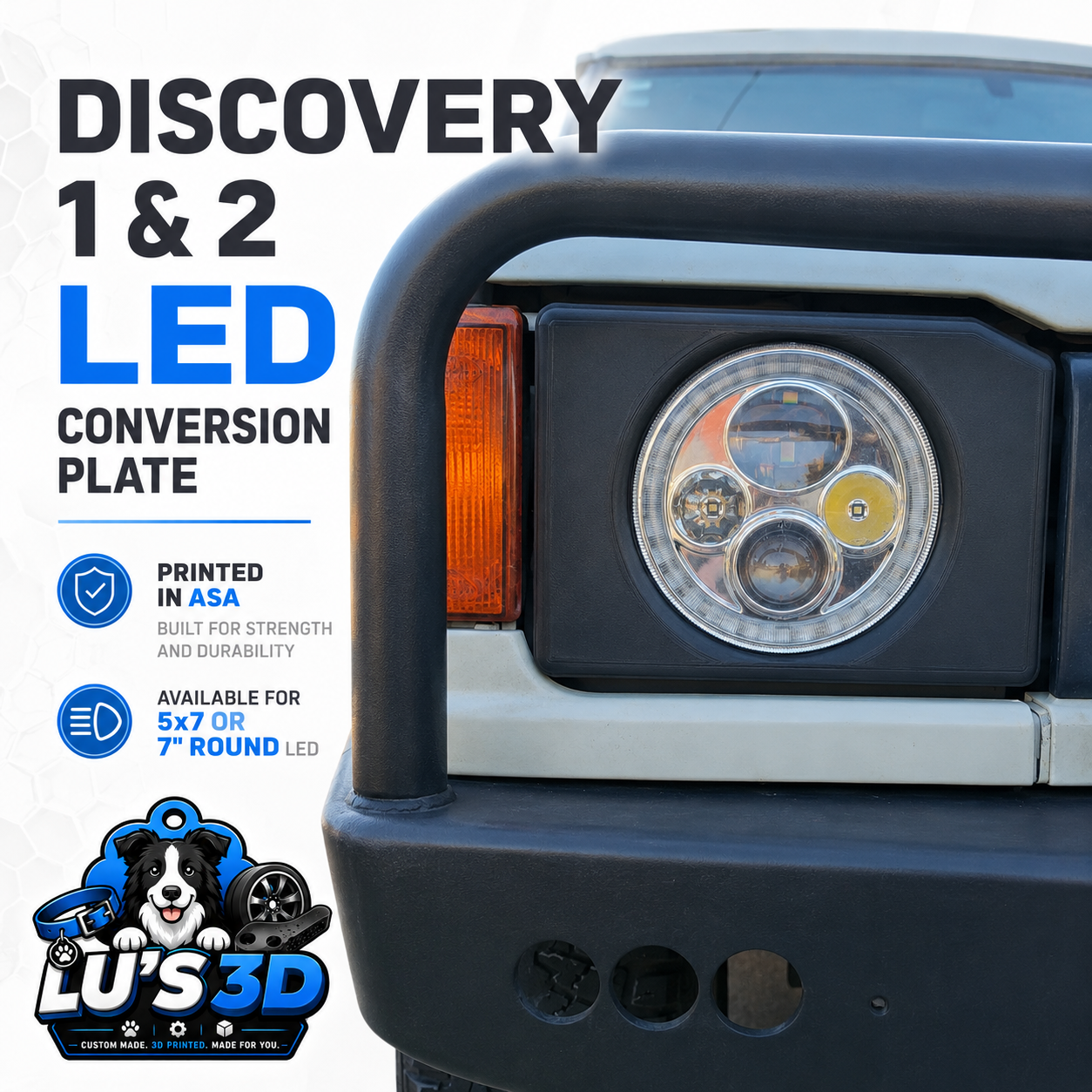 Discovery 1 & 2 LED Headlight Conversion Bracket