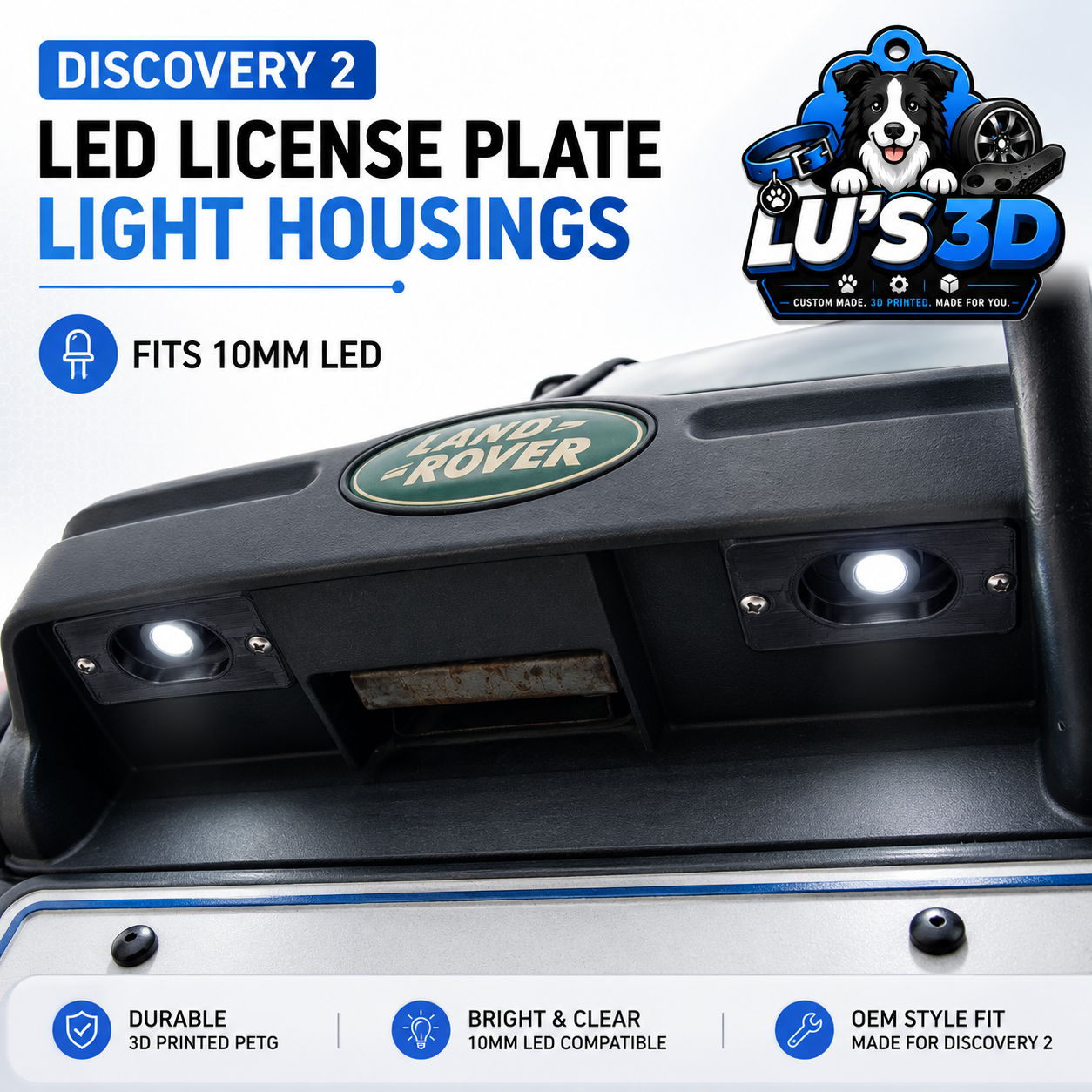 Discovery 2 License Plate Light Surround