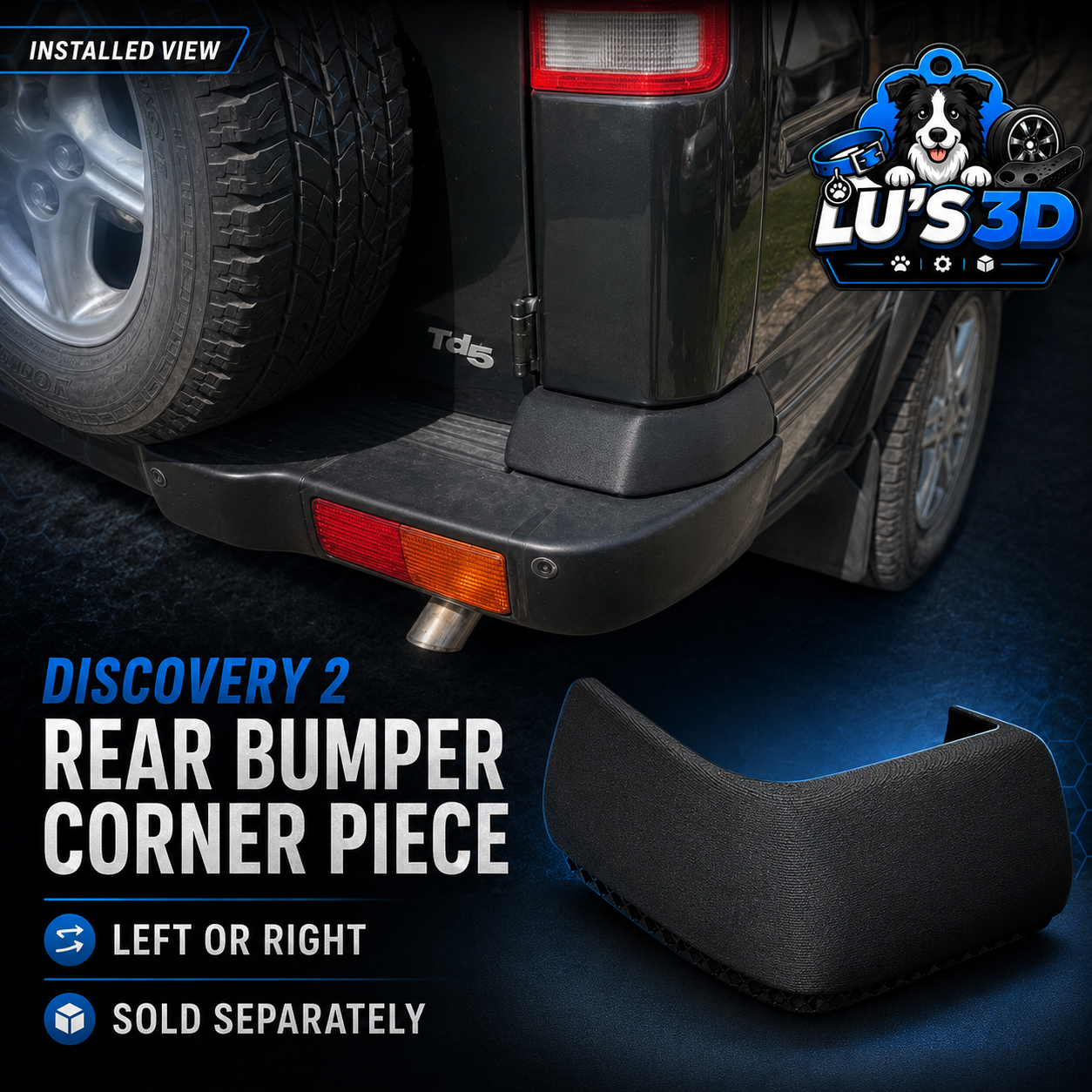 Discovery 2 Rear Bumper Corner Pieces