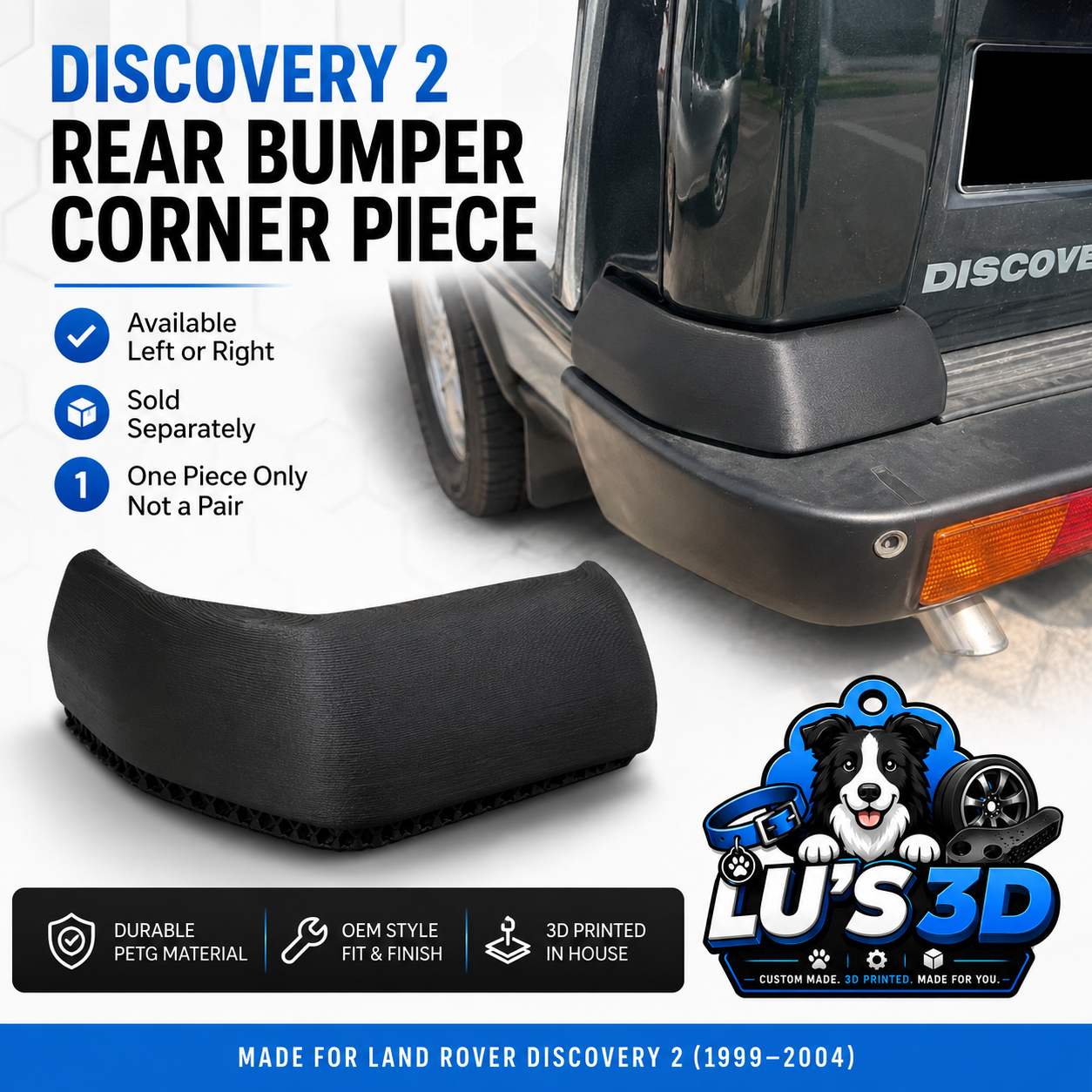 Discovery 2 Rear Bumper Corner Pieces