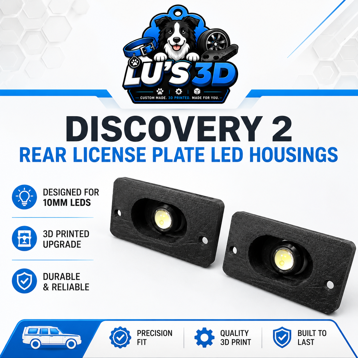 Discovery 2 License Plate Light Surround