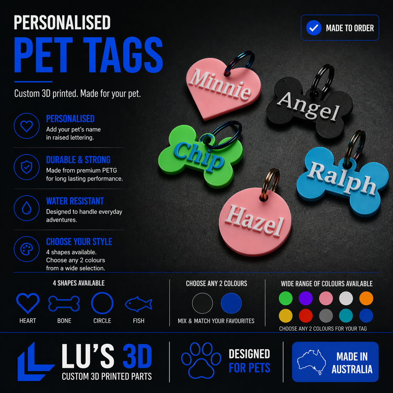 Personalised Pet ID Tags