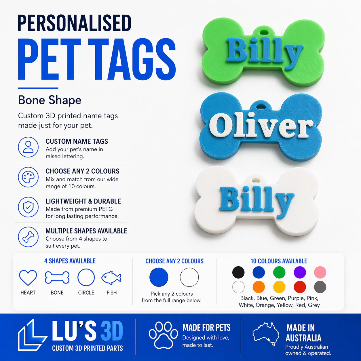 Personalised Pet ID Tags