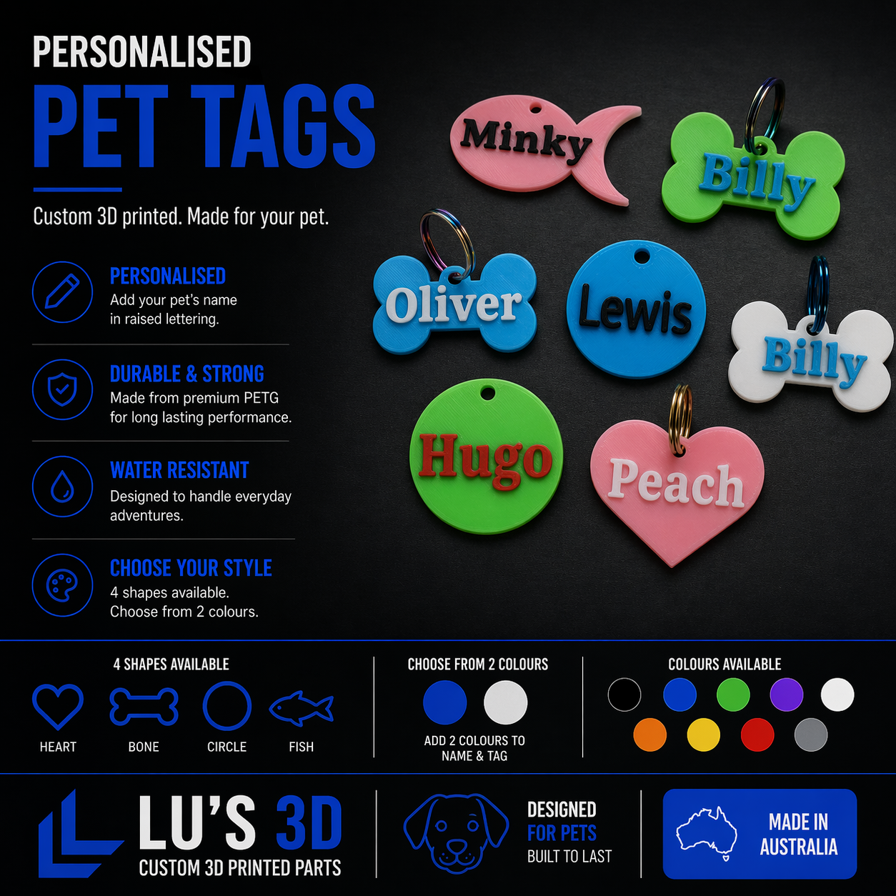 Personalised Pet ID Tags