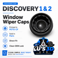 Window wiper cap with product details and Lu's 3D branding on a white background
